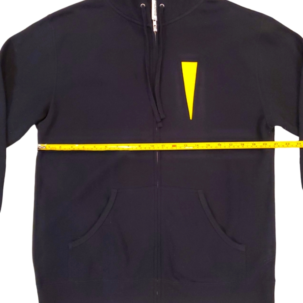 Downtown Las Vegas Men's Gold Spike Cobra Black Full Zip Hoodie Large - Picture 3 of 6